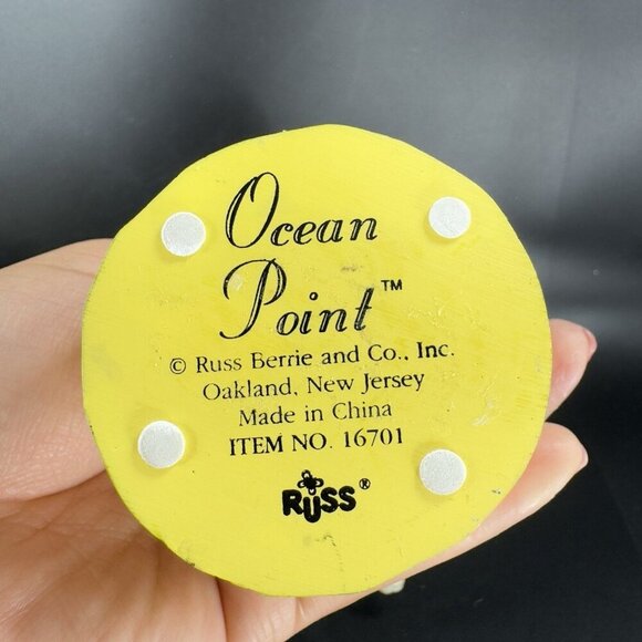 Vintage Russ Berrie And Co Ocean Point Resin Bird On Stand Tall Decor Bird Decor - Picture 7 of 14